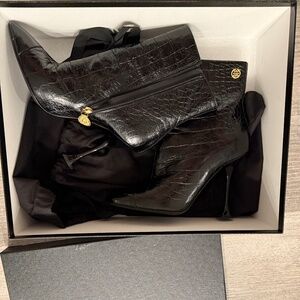 Chanel heel boots